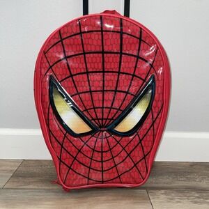 Disney Store Spiderman Rolling Suitcase Carry-On‎ Disney Store Red